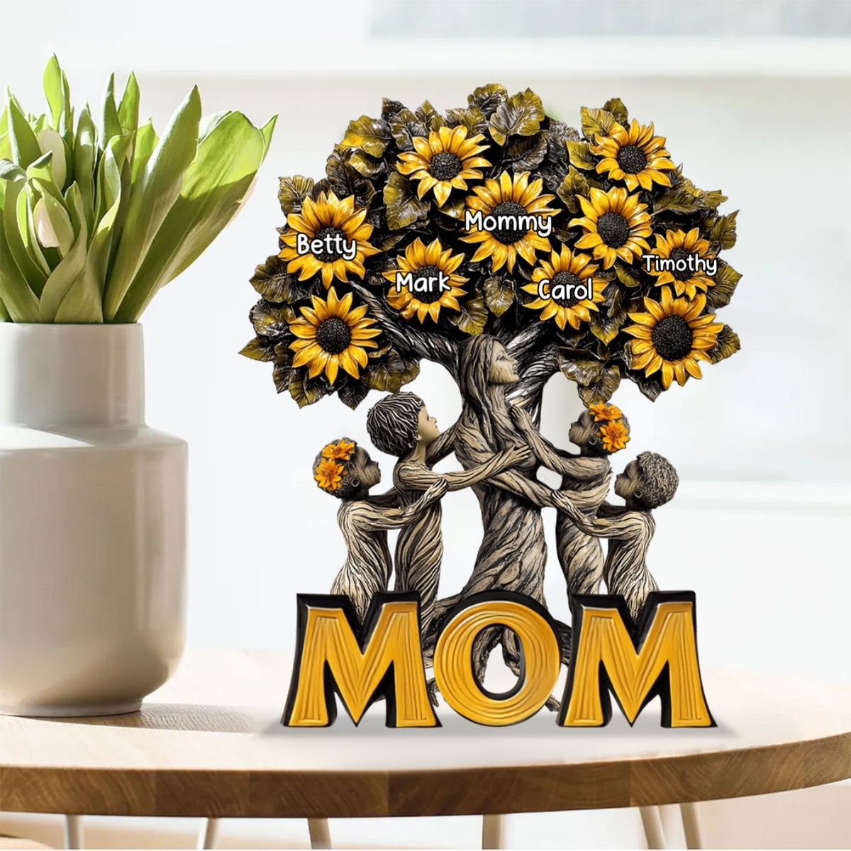 Best Sunflower Mom Ever - Personalized Mother Custom Acrylic Plaque