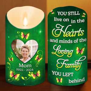 In My Heart Forever Personalized Memorial LED Candle