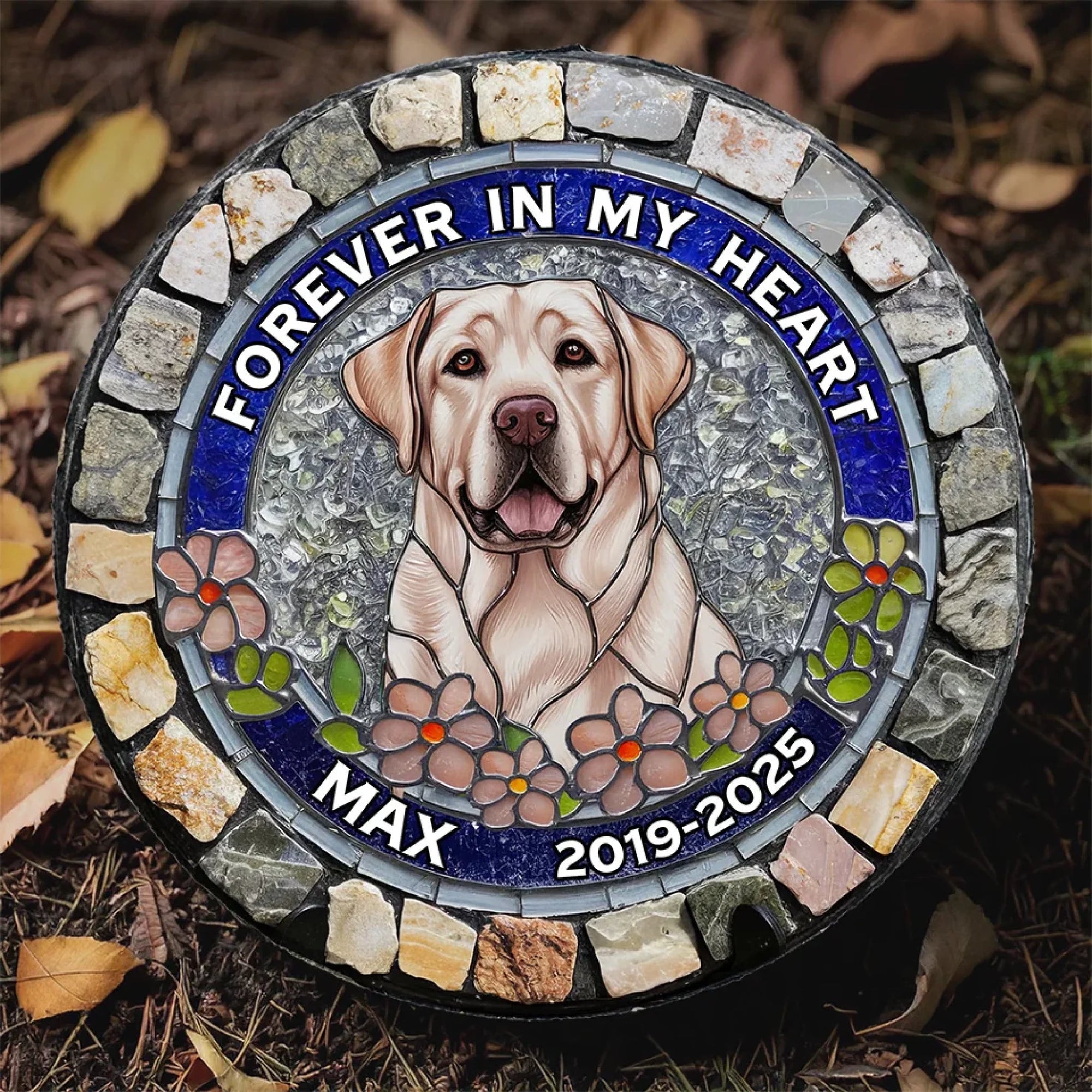 I'm Always With You - Personalized Photo Memorial Stone Slate Gift For Dog/Pet Lover