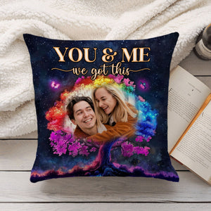 Personalized Couple Gift Custom Photo Night Sky Pillow