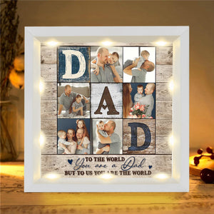 Personalized Light Shadow Box - To the world you are a Dad