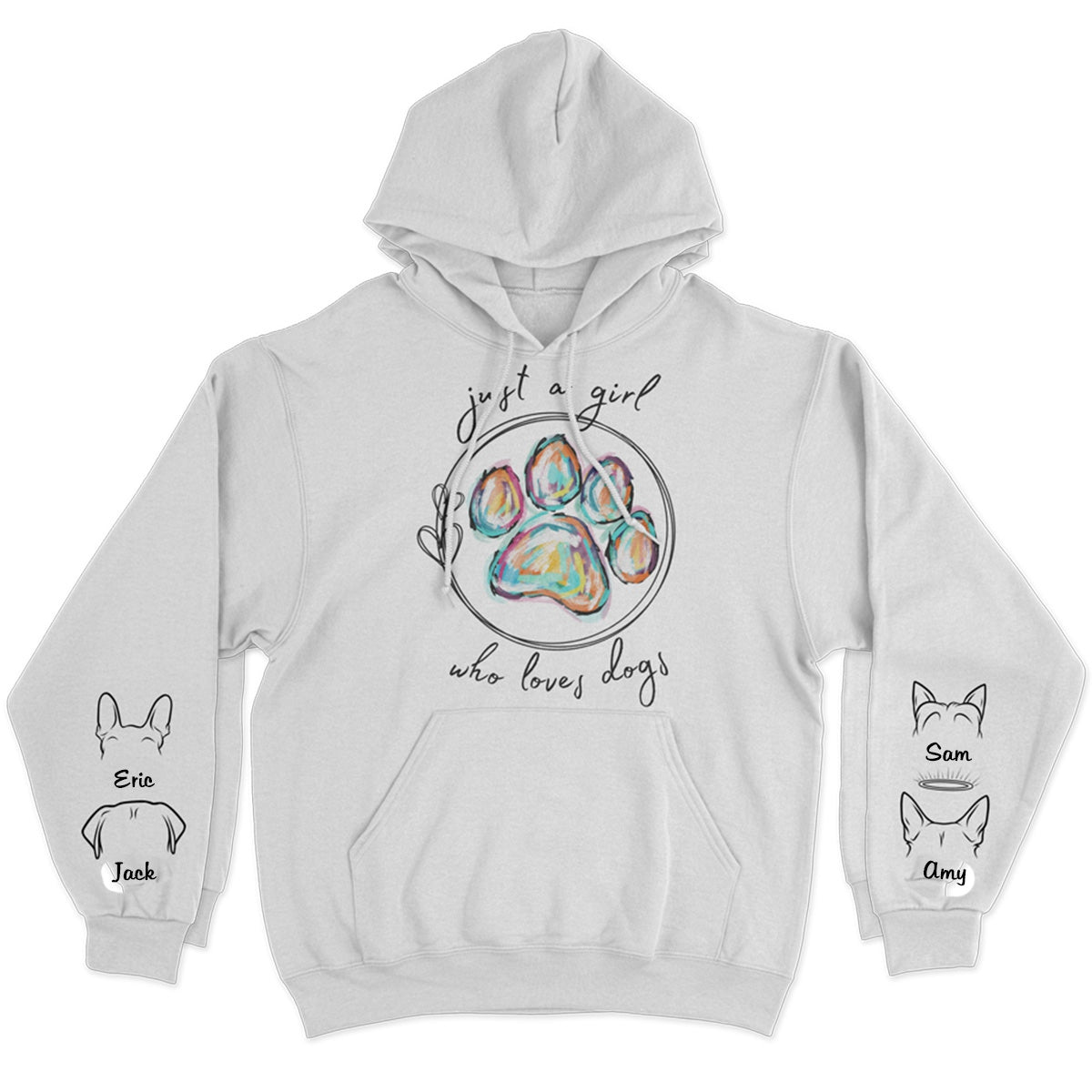 Just A Girl Who Loves Dogs - Personalized Hoodie