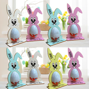 Personalised Easter Egg, Egg Holder Decoration Bunny Treat Egg Hunt Gifts Kid Boy Girl