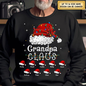 Up to 16 Kids - Claus Funny Family Christmas - Personalized Sweatshirt