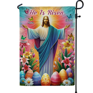 He Is Risen Resurrection of Jesus Easter Day Flag,God Sympathy Gifts-Loss Family