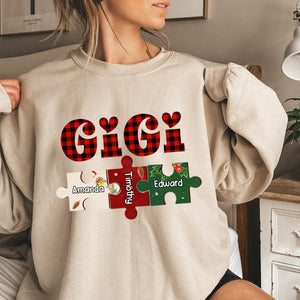 Personalized You Are The Piece That Holds Us Together Christmas Sweatshirt