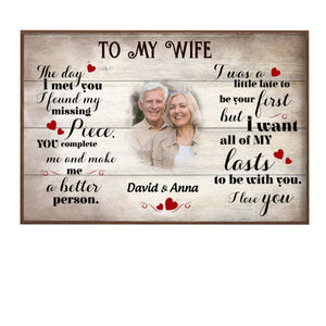 To my darling Personalized Couple Canvas/Poster