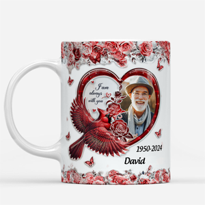 In Loving Memory Forever In My Heart Cardinal Bird Personalized Mug