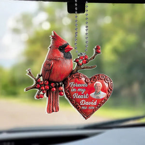 Forever In My Heart - Personalized Acrylic Car Ornament