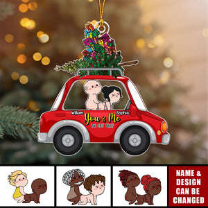 Personalized Gifts For Naughty Couple Christmas Ornament