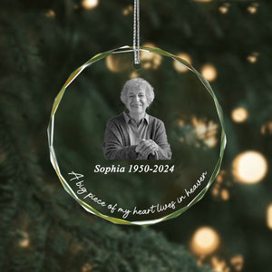 Personalized Memorial Crystal Ornament