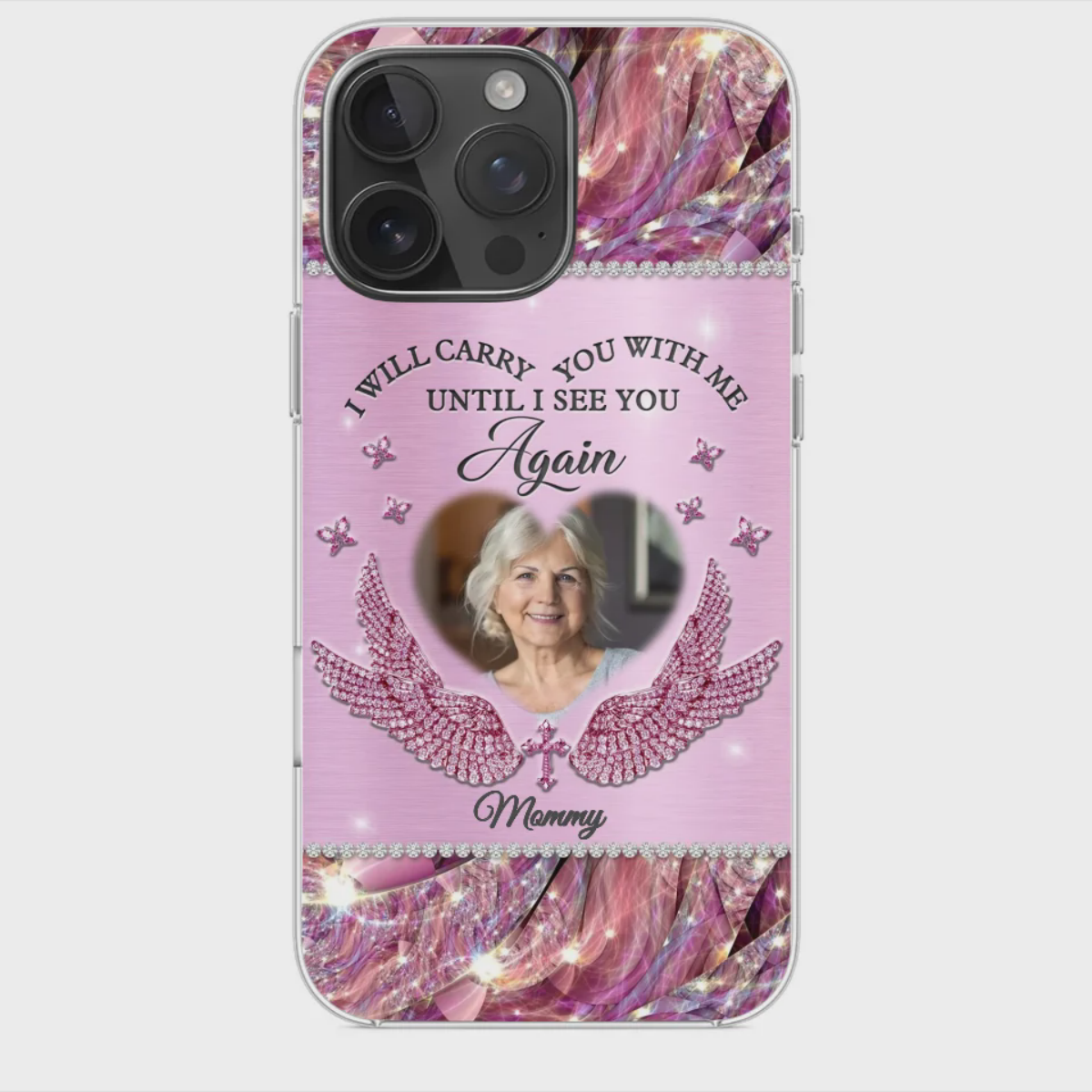 Custom Photo I Will Always Carry Mom With Me - Memorial Personalized Phone Case