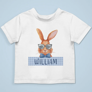 Cute Easter Bunny Custom Name Gift For Baby Personalized Baby Shirt Baby Onesie