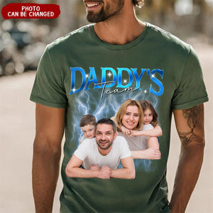 Personalized Daddy‘s Team Pure Cotton T-Shirt-Gift For Dad, Husband