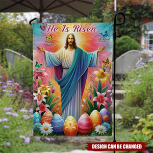 He Is Risen Resurrection of Jesus Easter Day Flag,God Sympathy Gifts-Loss Family