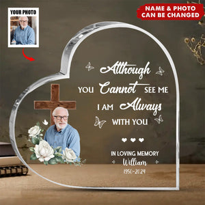 Although We Are Apart Your Spirit Lives Within Me Personalized Memorial Plaque