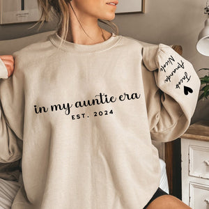 Personalized In My Auntie Era Grandma Era Sweatshirt