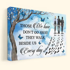 Those We Love Don't Go Away - Personalized Memorial Canvas/Poster