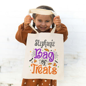 Treatment of the bag - Family Personalized Custom Tote Bag - Halloween Gift For Kid