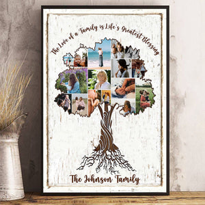 Personalized Family Tree of Life Collage Photo Poster