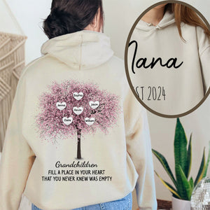 Personalised Fill A Place In Your Sweet Heart Hoodie