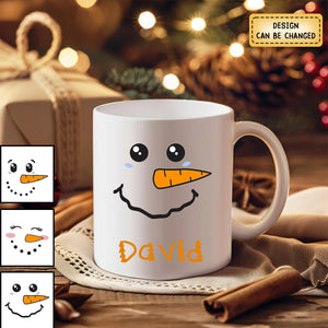 Personalized Snowman Christmas Mug