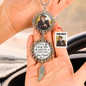 I Will Carry You With Me - Personalized Upload Photo Cardinal Memorial Ornament