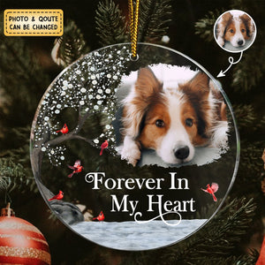 Custom Photo I'm Always With You Personalized Memorial Circle Acrylic Ornament