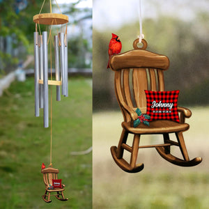 In Heaven Chair Personalized Memorial Wind Chimes For The Loss Of Loved One