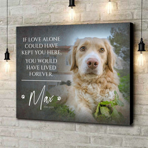 Personalized Pet Memorial Gift, Pet Loss Gifts for Owner-Canvas