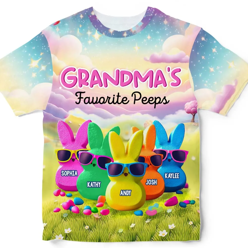 Personalized Gift Grandma's Favorite All-over Print T-Shirt