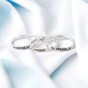 Personalized Angel Wings Memorial Ring