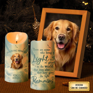 Memorial Led Candle Light Remains Forever - Personalized Photo LED Candle