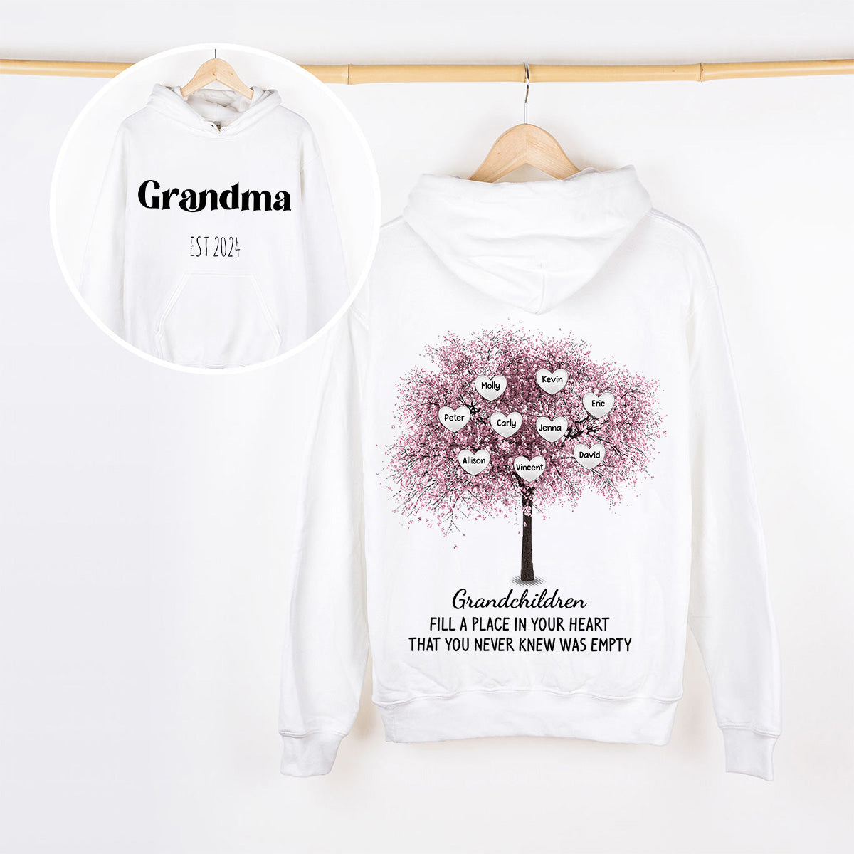 Personalised Fill A Place In Your Sweet Heart Hoodie