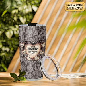 Heart Of Dad - Personalized Tumbler