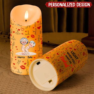 When This Candle Is Lit Give Me That - Personalized LED Candle