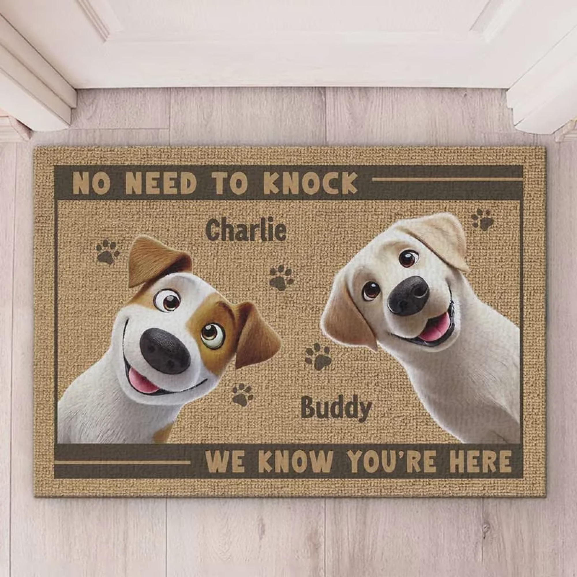 Personalized Custom Home Decor Decorative Mat - House Warming Gift For Pet Owners, Pet Lovers