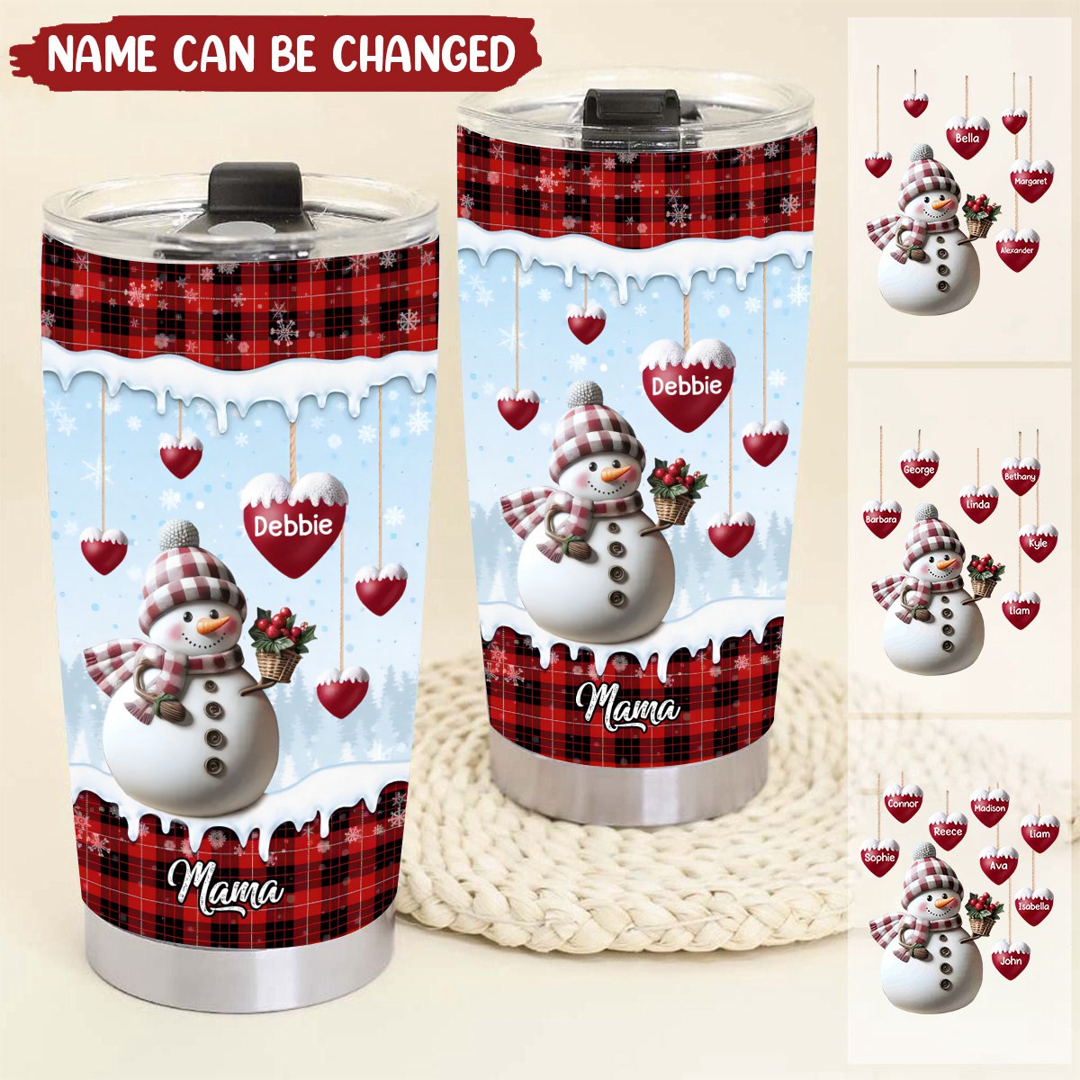 My Home For All Seasons - Personalized Custom Tumbler Family Christmas Gift