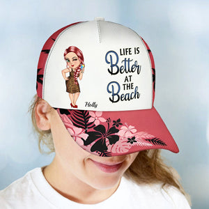 Retired See You At The Beach - Personalized cap