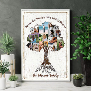 Personalized Family Tree of Life Collage Photo Poster