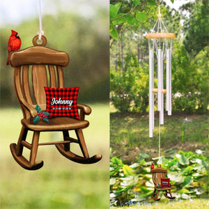 In Heaven Chair Personalized Memorial Wind Chimes For The Loss Of Loved One