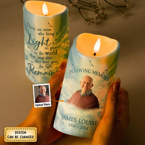 Memorial Led Candle Light Remains Forever - Personalized Photo LED Candle