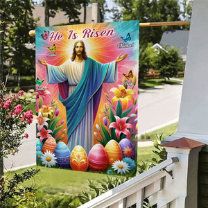 He Is Risen Resurrection of Jesus Easter Day Flag,God Sympathy Gifts-Loss Family