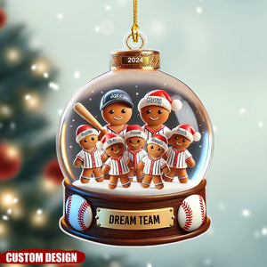 Baseball Bread Family Sport Lover - Unique 2024 Christmas Ornament Gift For Family