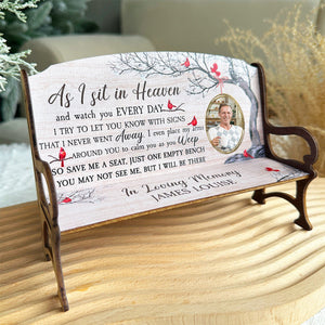 Save Me A Seat - Personalized Photo Memorial Bench