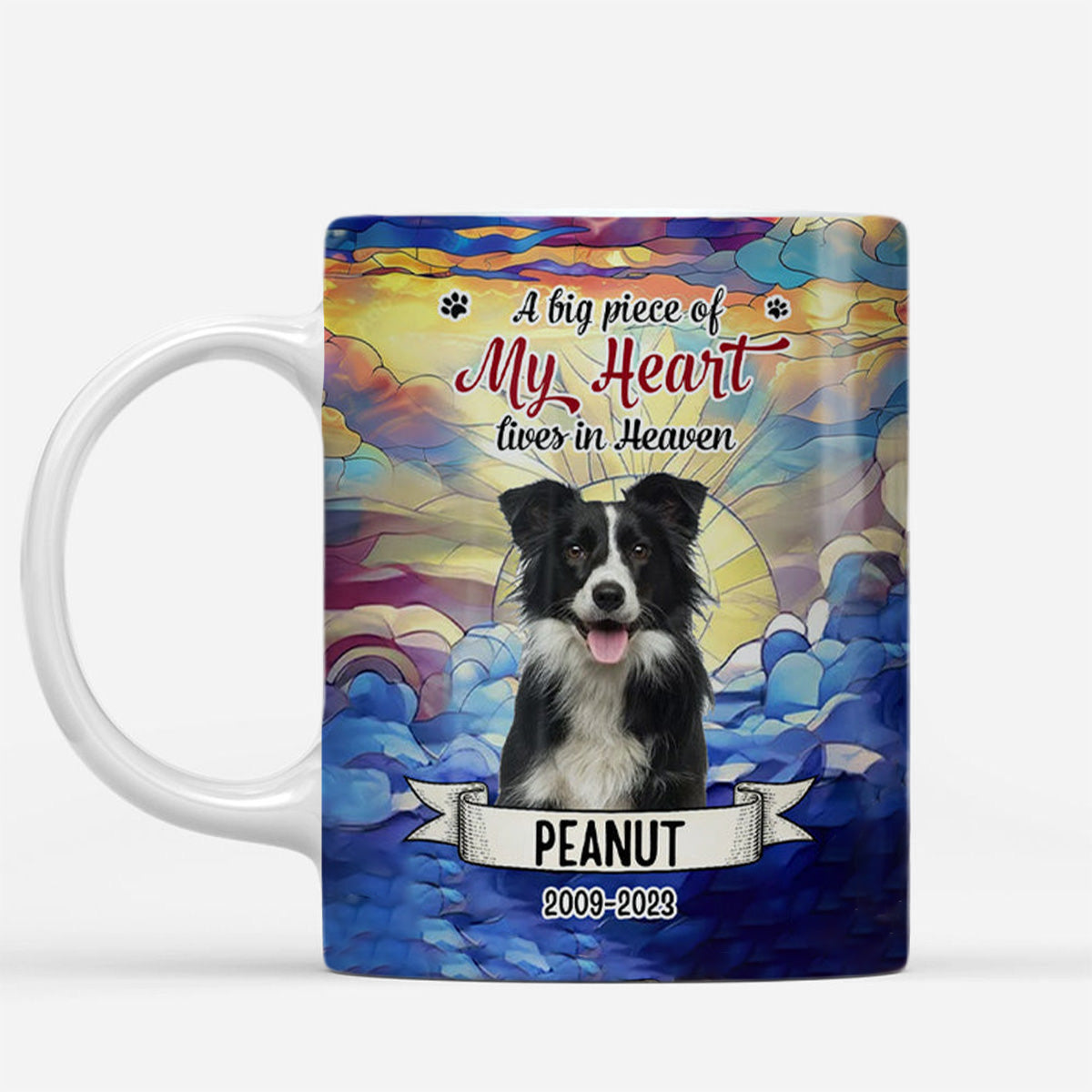 I Crossed The Rainbow Bridge Knowing I Was Loved - Personalized Upload Photo Mug Gift