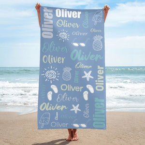 Personalized Lovely Summer & Beach Towel