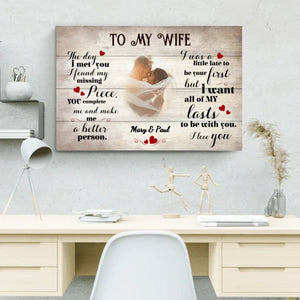 To my darling Personalized Couple Canvas/Poster