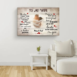 To my darling Personalized Couple Canvas/Poster