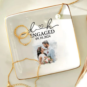 Couple Engagement - Personalized Jewelry Dish